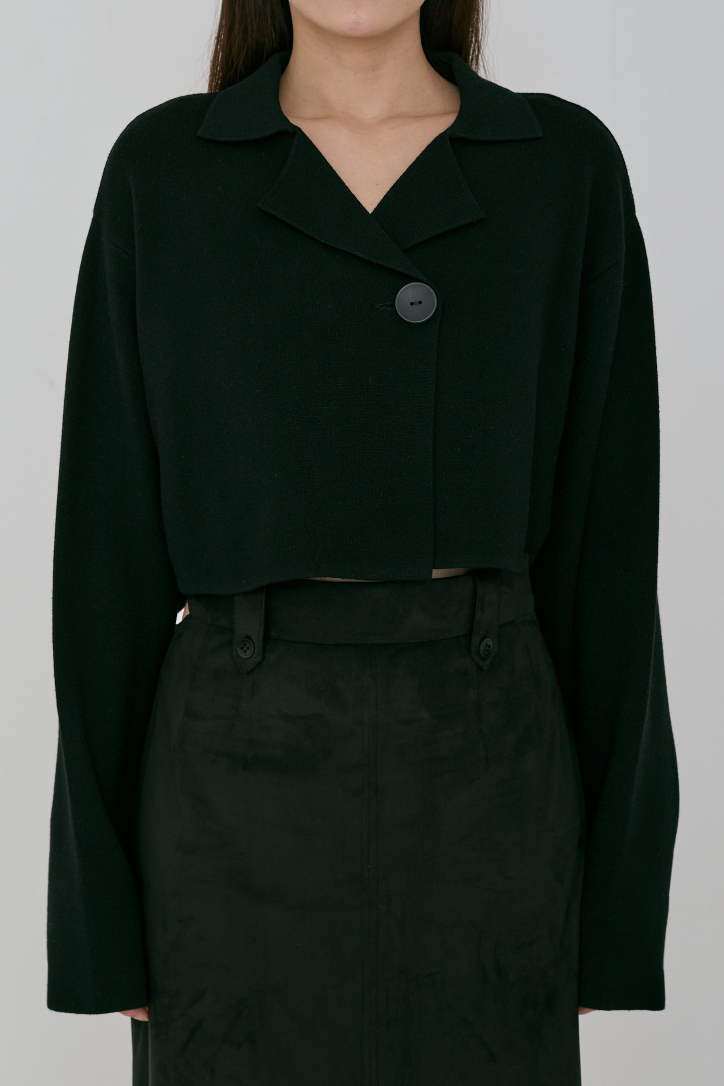 jacquard knit jacket