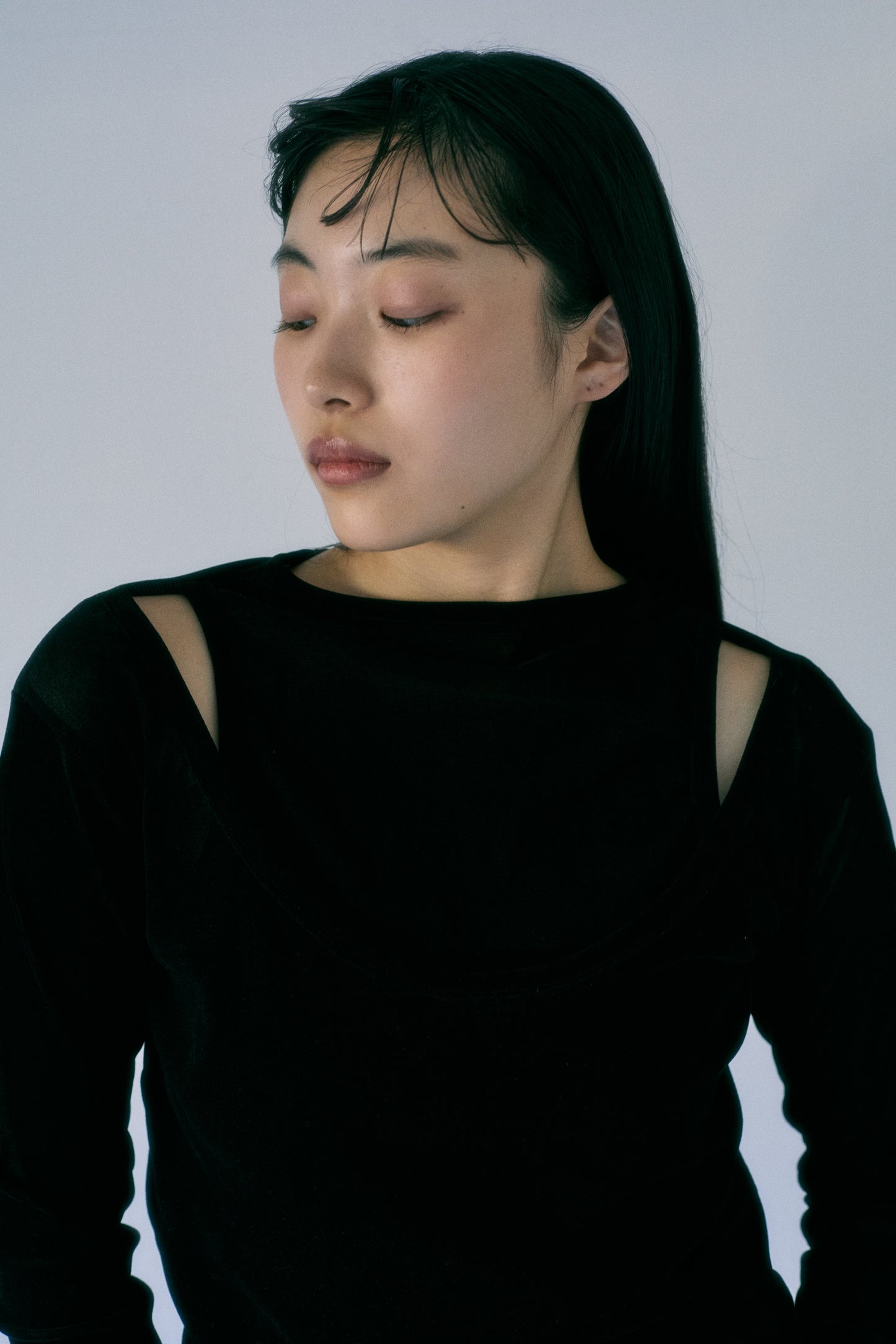 velours front back cut-sew