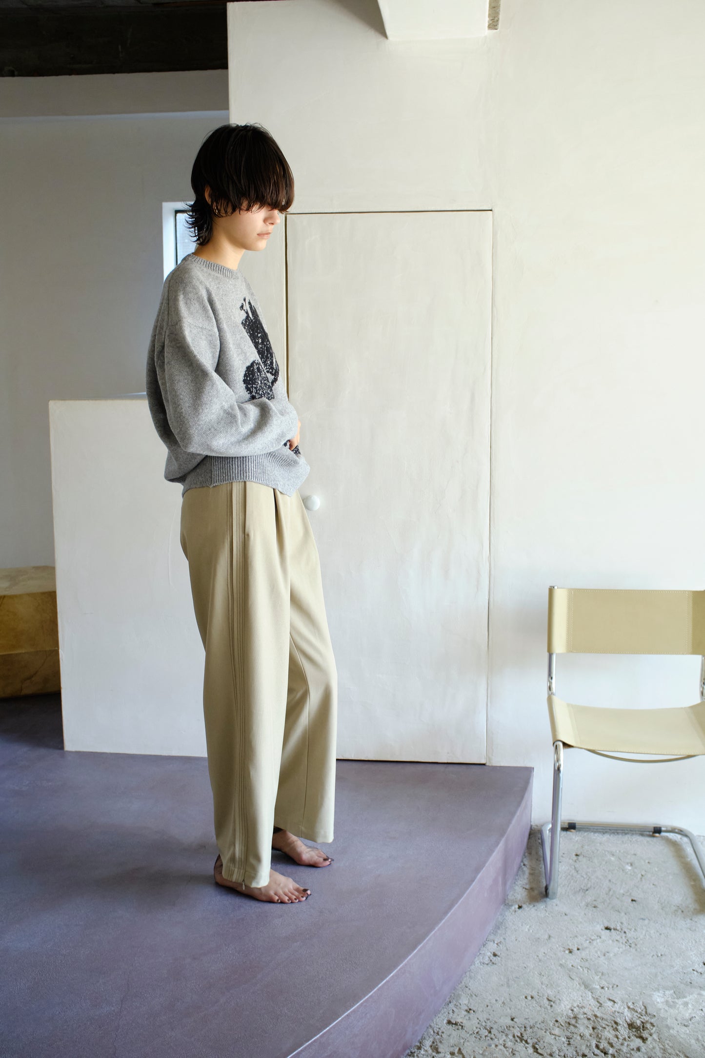 <premium>wool pattern knit