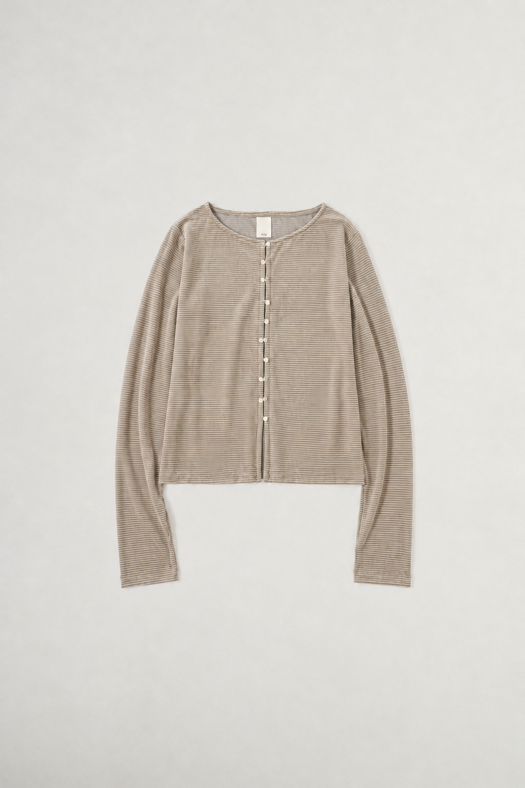 velours border cardigan