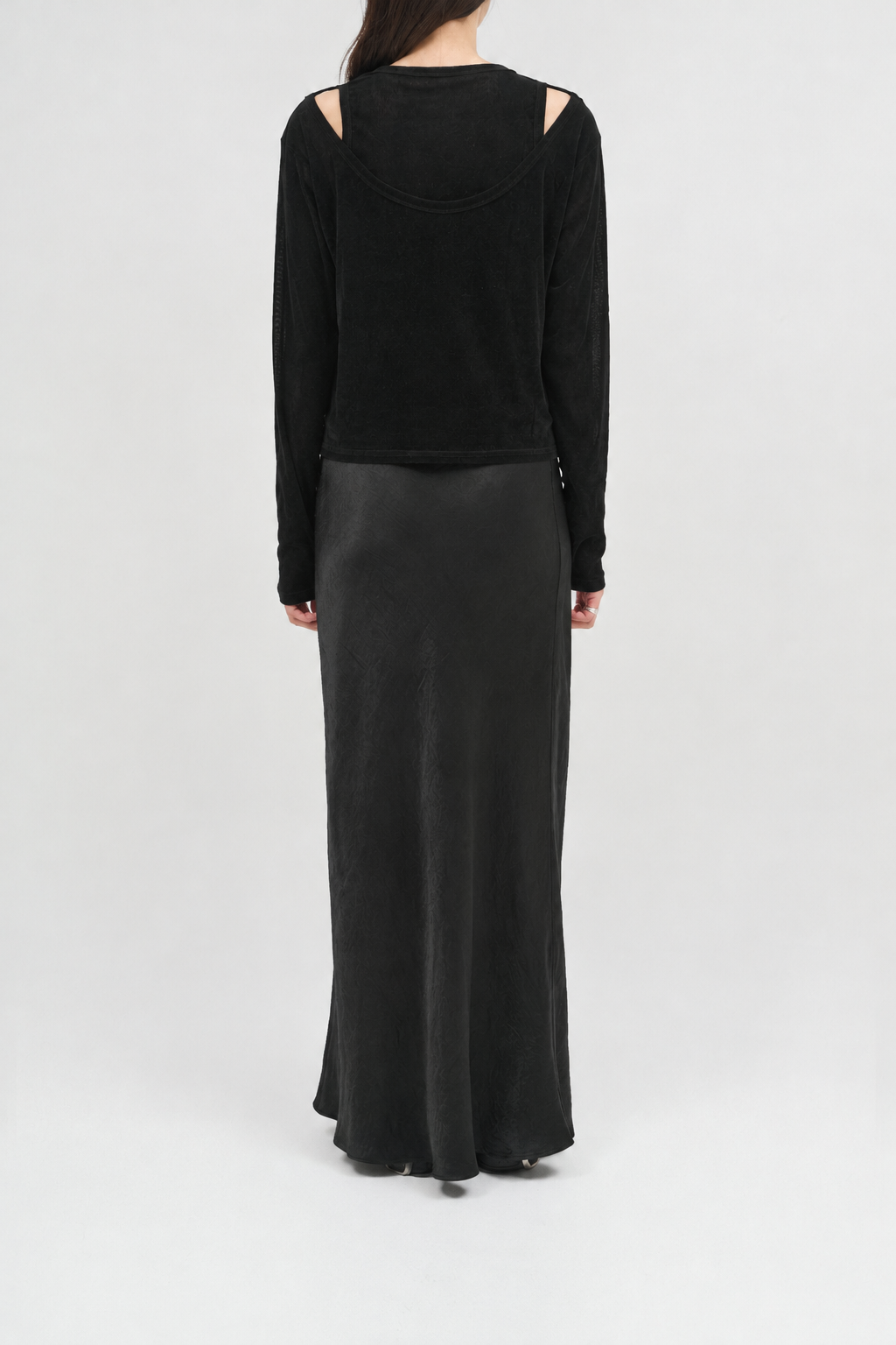 velours front back cut-sew