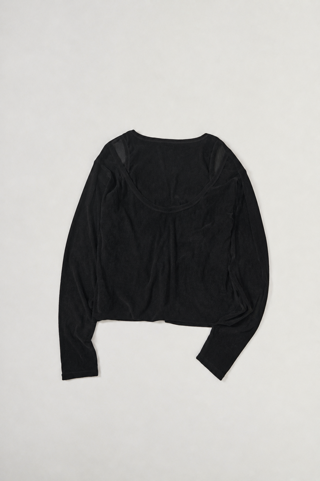 velours front back cut-sew